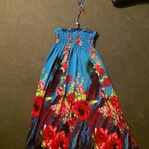 Sz xl floral halter dress